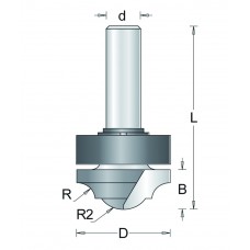 147-8 HM PROFIELFREES TYPE D , D= 22, R1= 4