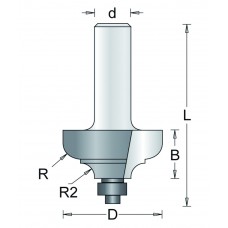 173-8 HM PROFIELFREES TYPE K , D= 34,9, R2= 5, R1= 6