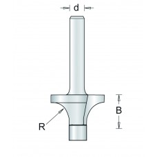 22-8HSS HSS AFRONDFREES , R= 9,5