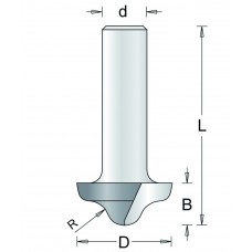 151-8 HM PROFIELFREES TYPE C , D= 27, R= 6