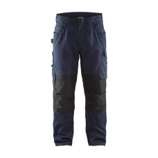 SERVICE WERKBROEK MET STRETCH ZONDER SPIJKERZAKKEN DONKER MARINEBLAUW/