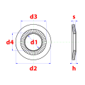 CONTACTVEERRING M12 ZN (12,4/27,42/1,8)