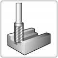 HM-STIFTFREES, MODEL B Z6 / KRUISVERTAND / ø12,7 X 25 X 70X ø6MM