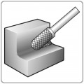 HM-STIFTFREES, MODEL C Z6 / KRUISVERTAND / ø9,6 X 19 X 64 X ø6MM