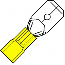 GEISOLEERDE VLAKSTEKER 2,8X0,5MM VOOR 4,0-6,0 MM², NYLON SP 4603 H-5NY