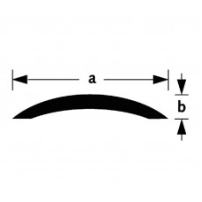 AFDEKSTRIP ALUMINIUM ZILVER GEANODISEERD 30X5MM 100CM