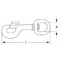 MUSKETON VIERKANTE WERVEL 87-1" ZAMAK VERN. / 87-25N