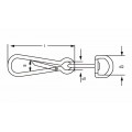 SIMPLEXHAAK MET WERVEL DIN 5287 60MM VERN. / 125-060W