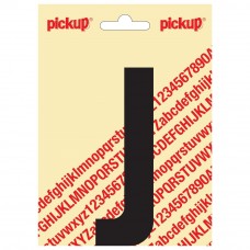 PICKUP NOBEL PLAKLETTER - J - ZWART - 120MM