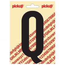 PICKUP NOBEL PLAKLETTER - Q - ZWART - 120MM