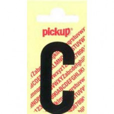 PICKUP NOBEL PLAKLETTER - C - ZWART - 60MM