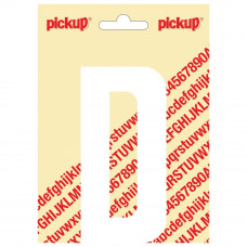 PICKUP NOBEL PLAKLETTER - D - WIT - 90MM