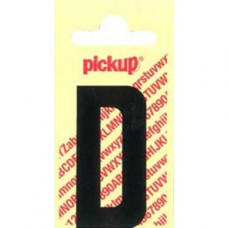 PICKUP NOBEL PLAKLETTER - D - ZWART - 60MM