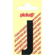 PICKUP NOBEL PLAKLETTER - J - ZWART - 60MM