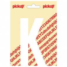 PICKUP NOBEL PLAKLETTER - K - WIT - 90MM