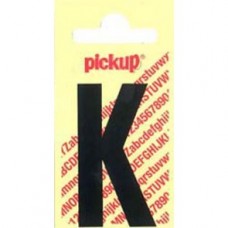 PICKUP NOBEL PLAKLETTER - K - ZWART - 60MM