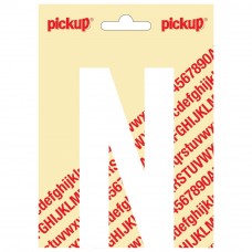 PICKUP NOBEL PLAKLETTER - N - WIT - 60MM