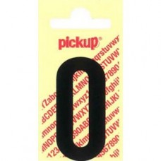 PICKUP NOBEL PLAKLETTER - O - ZWART - 60MM