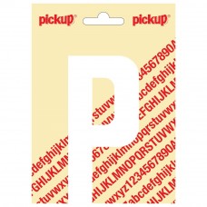 PICKUP NOBEL PLAKLETTER - P - WIT - 60MM