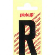 PICKUP NOBEL PLAKLETTER - R - ZWART - 60MM