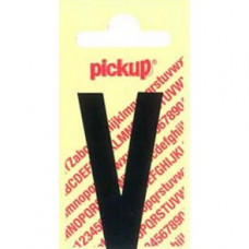 PICKUP NOBEL PLAKLETTER - V - ZWART - 60MM