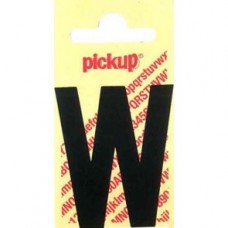 PICKUP NOBEL PLAKLETTER - W - ZWART - 60MM