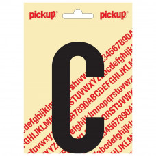 PICKUP NOBEL PLAKLETTER - C - ZWART - 90MM