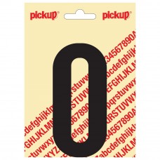 PICKUP NOBEL PLAKLETTER - O - ZWART - 90MM