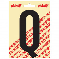 PICKUP NOBEL PLAKLETTER - Q - ZWART - 90MM