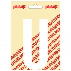 PICKUP NOBEL PLAKLETTER - U - WIT - 90MM