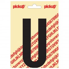 PICKUP NOBEL PLAKLETTER - U - ZWART - 90MM