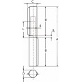 HPL-WR 0 080 / AANLASPAUMELLE STALEN PEN MESS. RING 080X13 B