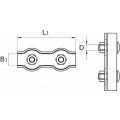 412-03E / STAALDR.KLEM DUPLEX 03MM VZ.
