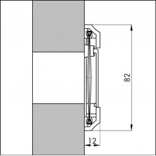 BRIEVENBUS TOCHTAFSLUITER MET KLEP - BRUIN