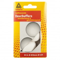 DEURBUFFERS BRUIN 38 MM ROND 2 STUKS ZELFKLEVEND