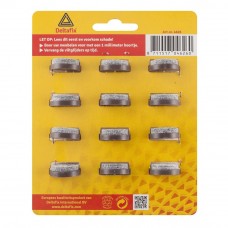 MEUBELVILTGLIJDERS MET NAGEL BRUIN ROND 24 MM 12 STUKS