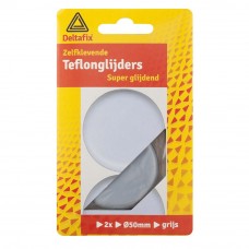 TEFLON GLIJDERS ROND 50 MM 2 STUKS ZELFKLEVEND