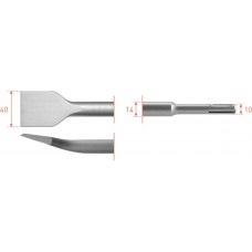 SDS+ SPADEBEITEL GEBOGEN 40X250MM