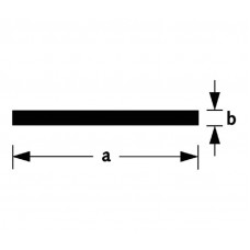 PLATPROFIEL ALUMINIUM BRUTE 15X2MM 100CM