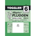 ALLIGATOR PLUG (GROEN) ø6MM A 6 (ZAK MET 6ST.)