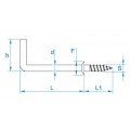 SCHROEFDUIMEN MET BORST 3.00X30 IJZER VERMESSINGD