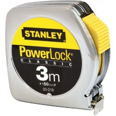 STANLEY POWERLOCK ROLMAAT - 3MTR X 12,7MM - METALEN BEHUIZING