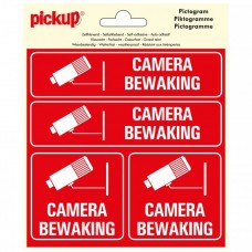 PICKUP CAMERABEWAKING MINI PICTOGRAM STICKER (4 OP 1 VEL) - 150 X 150