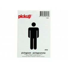 PICKUP HEREN PICTOGRAM STICKER - 100 X 100 MM