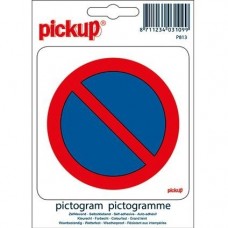 PICKUP PARKEERVERBOD PICTOGRAM STICKER - 100 X 100 MM