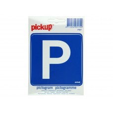 PICKUP PARKEREN PICTOGRAM STICKER - 100 X 100 MM.