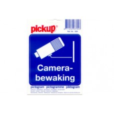 PICKUP PICTOGRAM CAMERABEWAKING PICKUP - ACHTER GLAS - 10X10CM