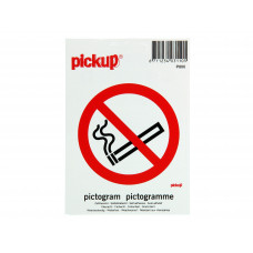 PICKUP VERBODEN TE ROKEN PICTOGRAM STICKER - 100 X 100 MM