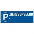 PICKUP PICTOGRAM 'PARKING GERESERVEERD' 33 X 12 CM