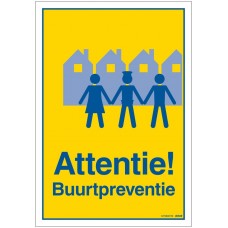 PICKUP ATTENTIE BUURTPREVENTIE BORD - 230 X 330 MM.